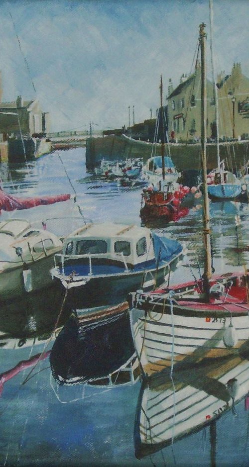 Boats in Castletown Harbour - Isle of Man 2 by Max Aitken