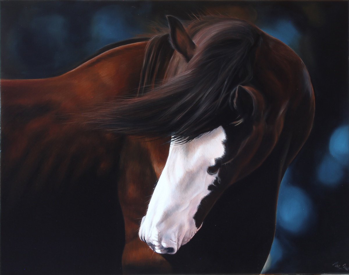 Photorealistic Oil Painting , In The Winter Silence By Marie Madej, 28 X 22, Artwork For Sale On Artfinder