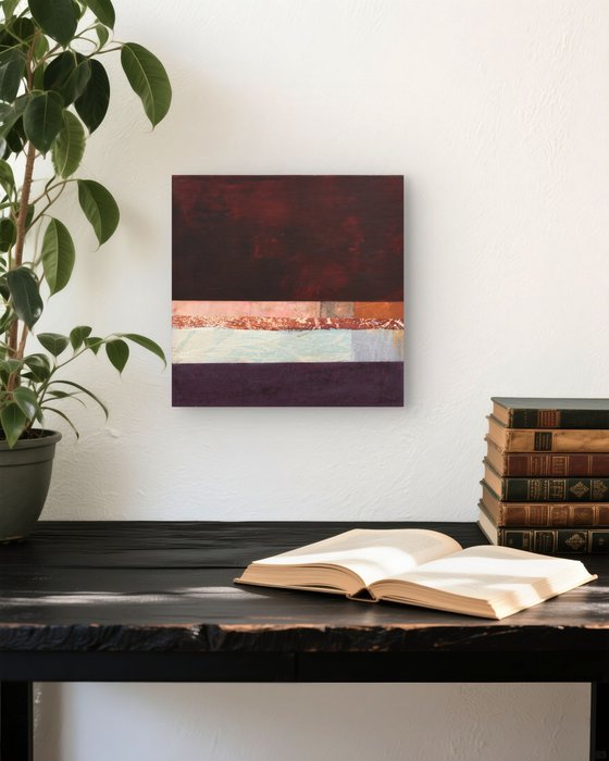 Burgundy with a Pale Line