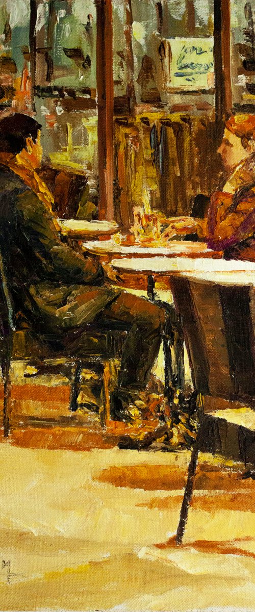 Autumn cafe by Aleksandr Neliubin