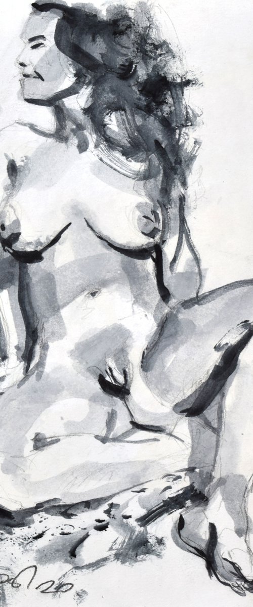 nude by Goran Žigolić Watercolors