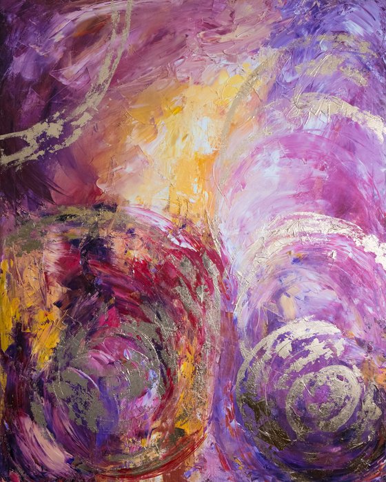 Gold Leaf Abstract Painting