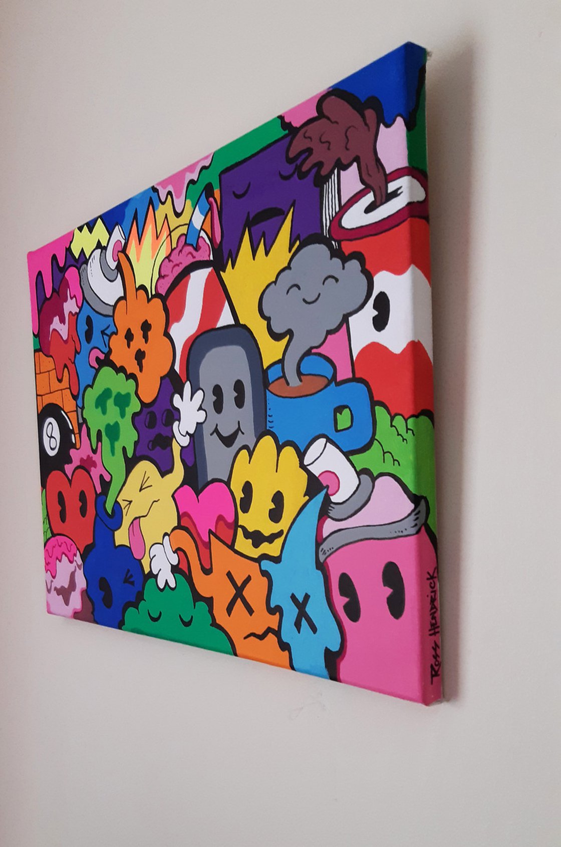 Pop Doodles Acrylic painting by Ross Hendrick Artfinder