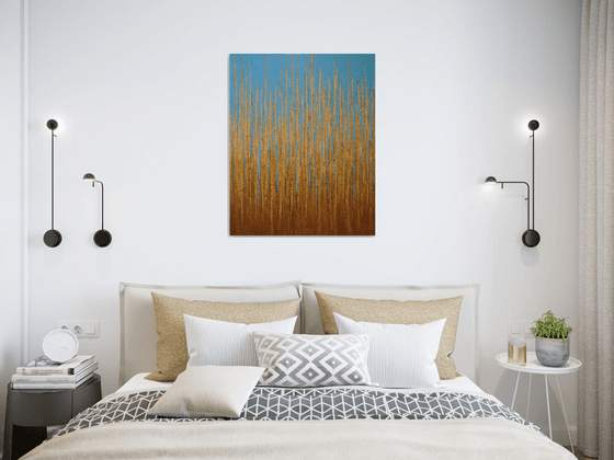 Gold Blue - Color Field