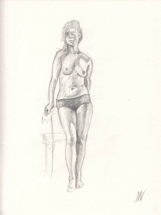 Sketch of Human body. Woman.34