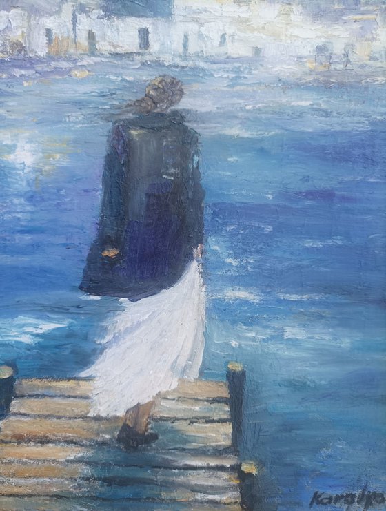 Looking at the sea