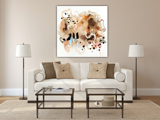 Tumbleweed - Original bold abstract on canvas - Ready to hang