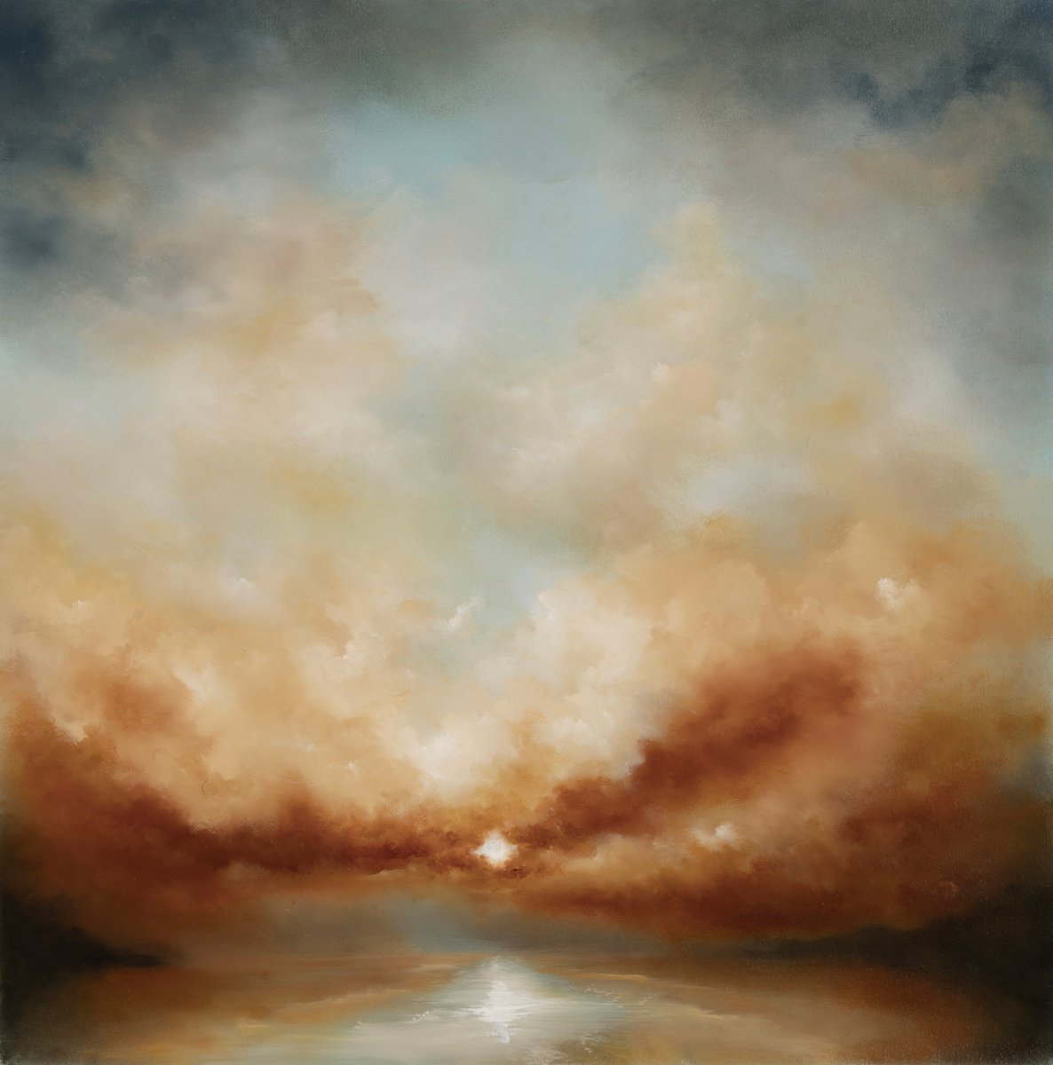 Sunset Cornwall One By Rolf Marriott, 25 X 25, Artwork For Sale On Artfinder