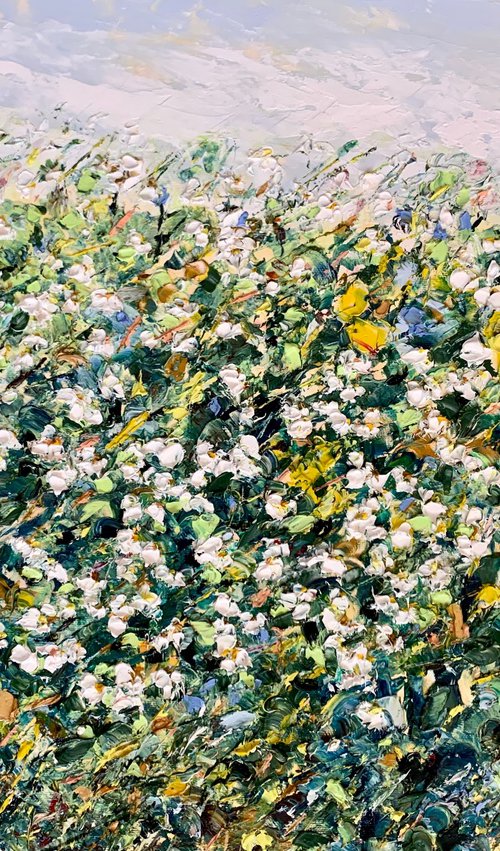 Field of daisies by Vilma Gataveckienė