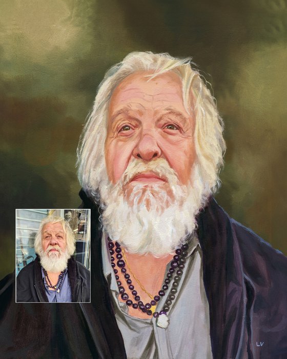 Commission oil portrait in realistic style