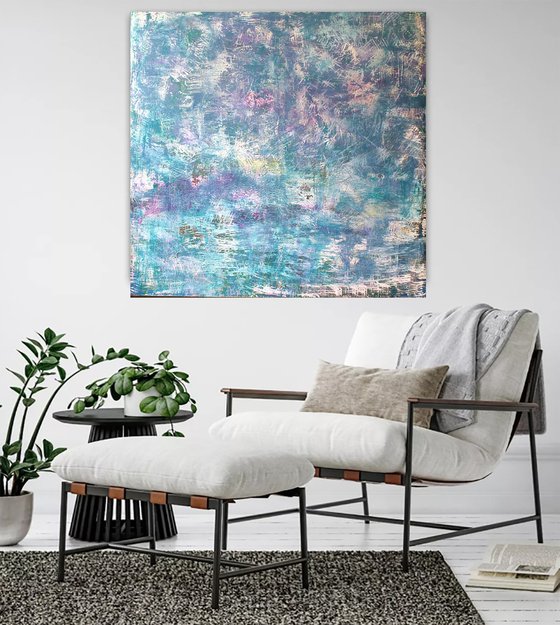 A large abstract painting