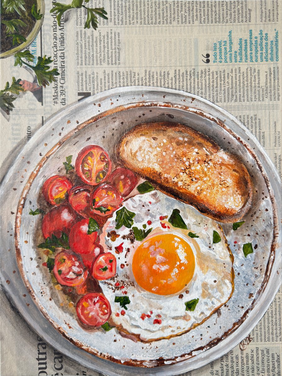 Morning Edition: Simple Pleasures By Irina Kurganskaya, 12 X 16, Artwork For Sale On Artfinder