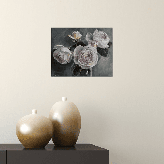 Pink roses still life