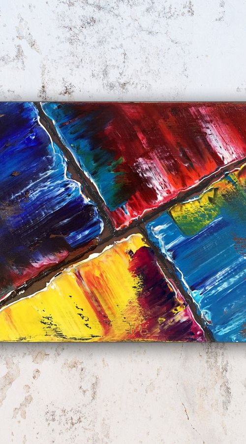 "Open Me Up" - FREE USA SHIPPING - Original PMS Oil Painting On Canvas - 12" x 9" by Preston M. Smith (PMS)