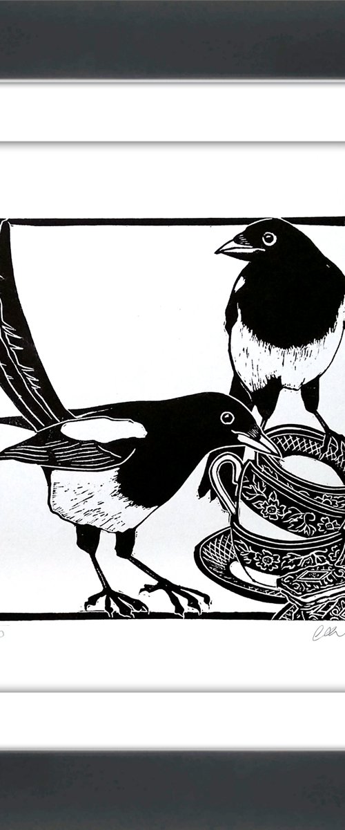 The Magpies who came to tea by Carolynne Coulson