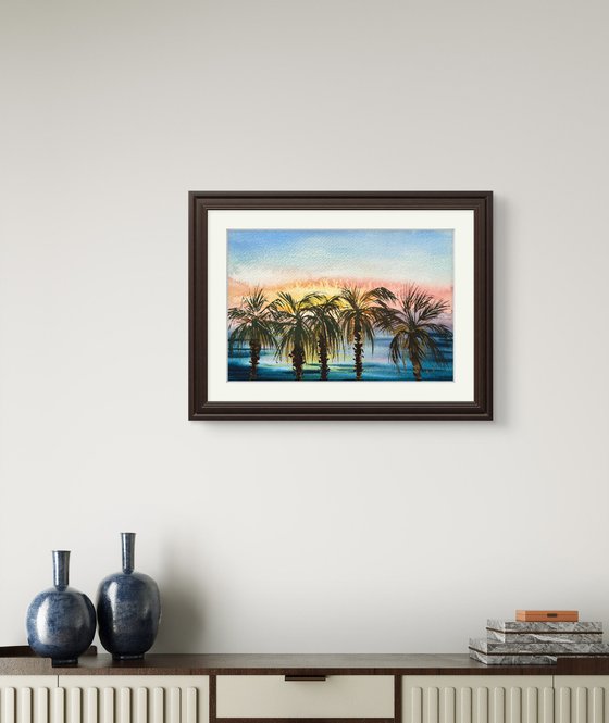 Plain air miniature seascape