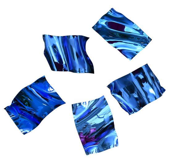 Scattered leaves In Light Blue