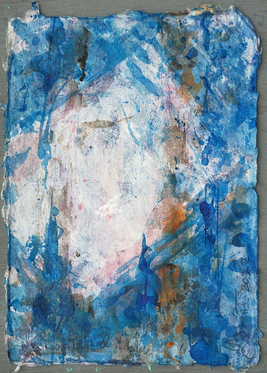 Mask Optional In Blue By Gordon T., 10 X 14, Artwork For Sale On Artfinder