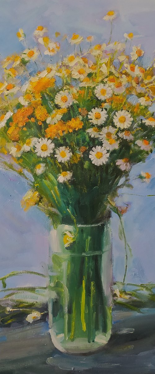 Tansy and daisies by Valentina Andrukhova