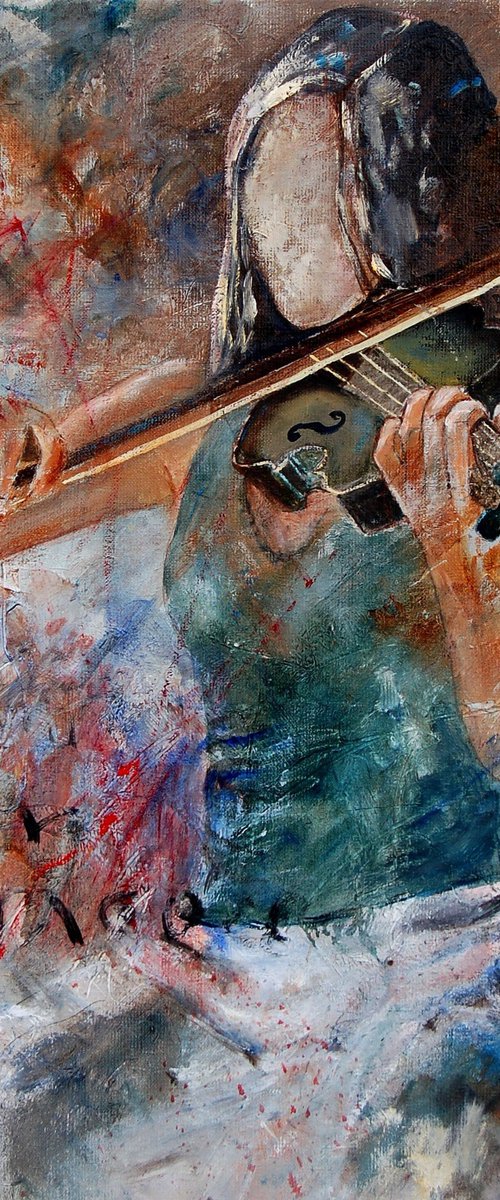 She is playing violin- 56 by Pol Henry Ledent