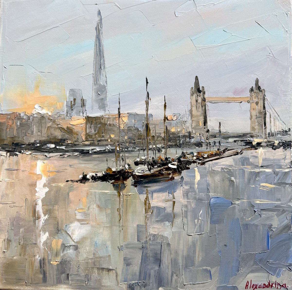 London. City Lights. By Irina Alexandrina, 14 X 14, Artwork For Sale On Artfinder
