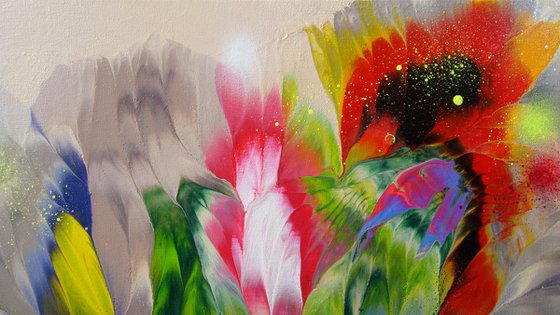 Floral Painting "Flowers of the Sun"