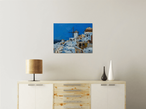 Santorini, Greece - Original landscape painting