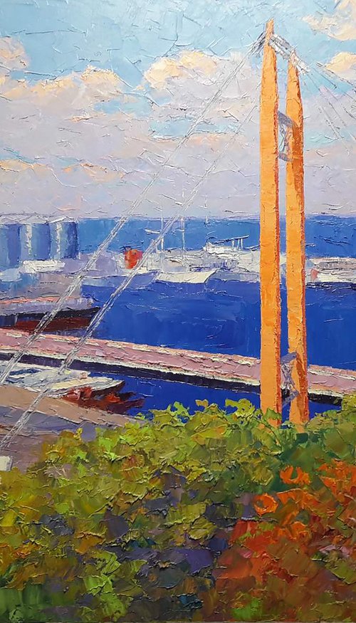 Odessa port by Boris Serdyuk
