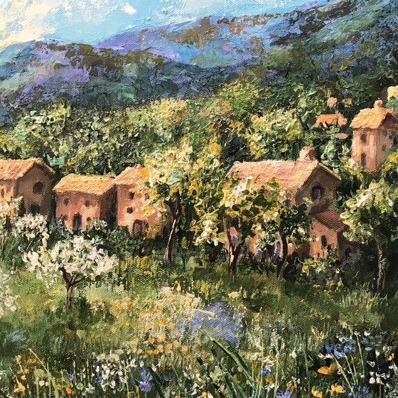 Springtime in Provence  -landscape painting