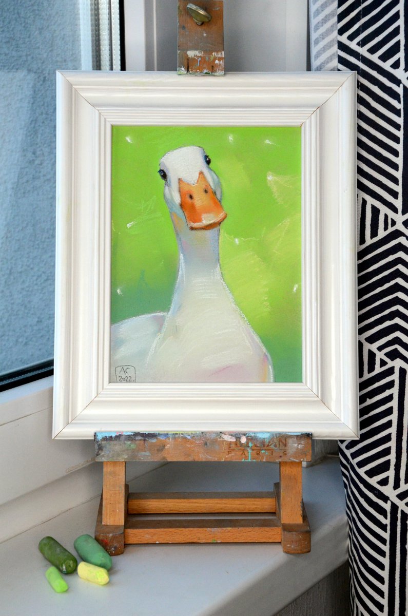 white goose by Alexandra Sergeeva