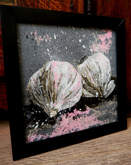 Garlics Starwars  FRAMED - Still life - READY TO HANG Food Original