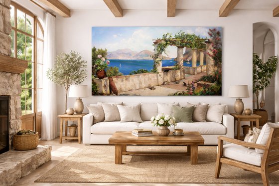 Mediterranean Terrace by the Sea