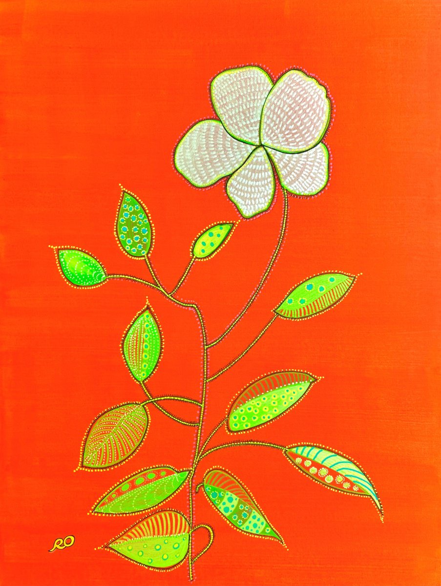  White Flower By Olga Rokhmanyuk | Roartus, 18 X 24, Artwork For Sale On Artfinder