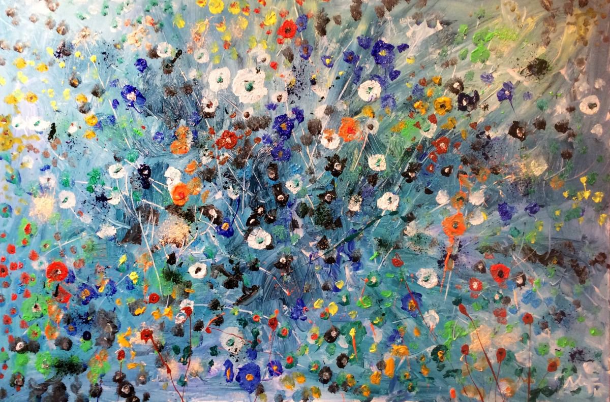 Ocean of flowers by Alejos - Pop Art landscapes