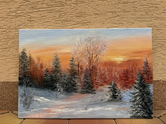 Enchanting Winter Sunset