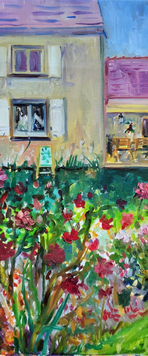 Impressionist alla prima landscape 'Summer promises' by Linda Clerget