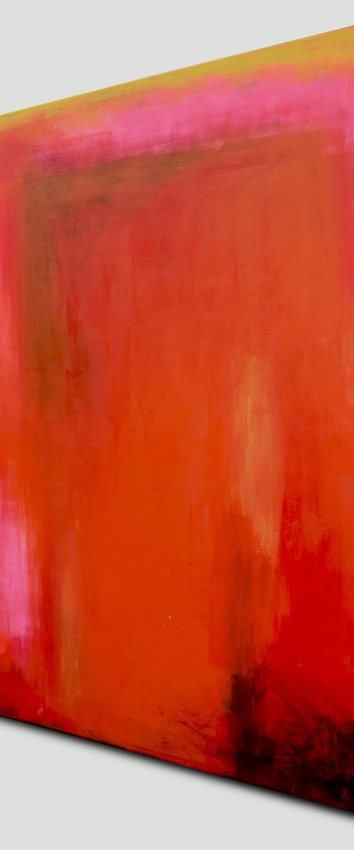 Untitled in Orange vertical by Ronald Hunter