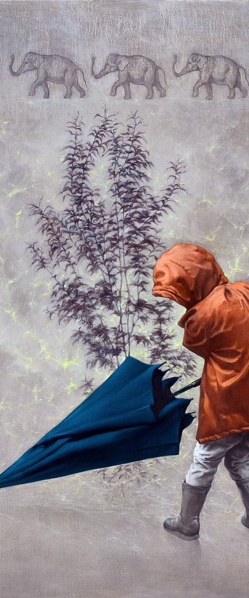 Big Father's Umbrella by Oleg Kateryniuk