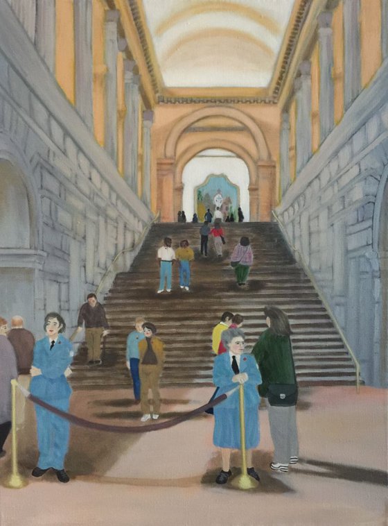 THE GRAND STAIRCASE OF THE METROPOLITAN MUSEUM
