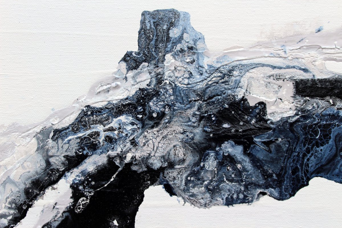 Organic Abstract Acrylic Painting By Andrew Watt, 25 X 25, Orbital, Original Artwork