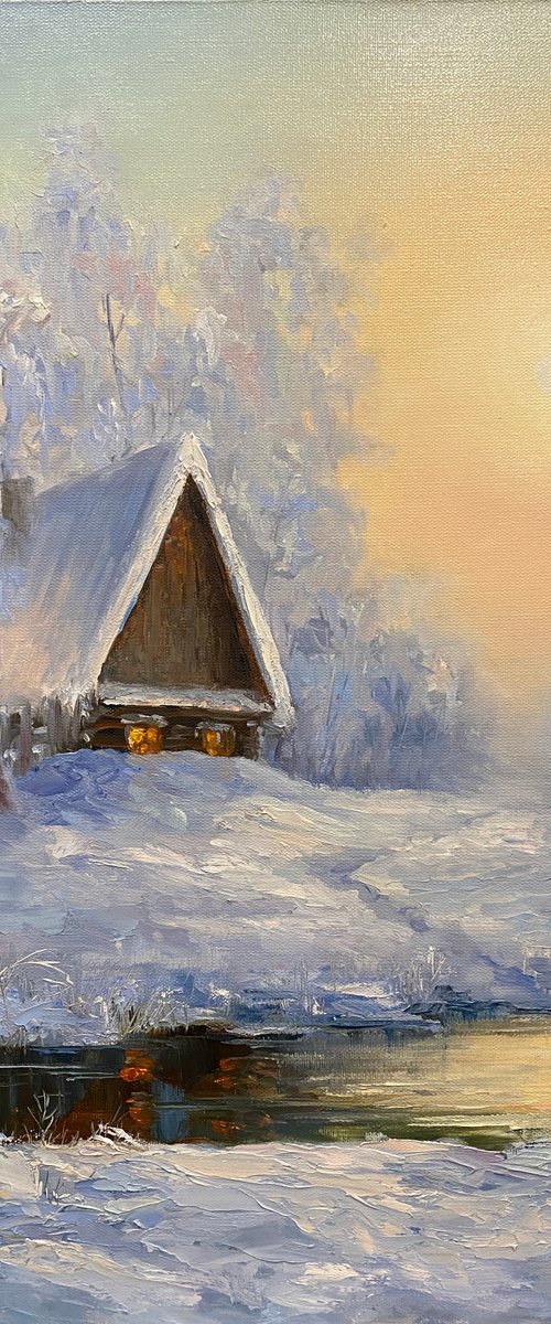 Snow house by Larisa Batenkova