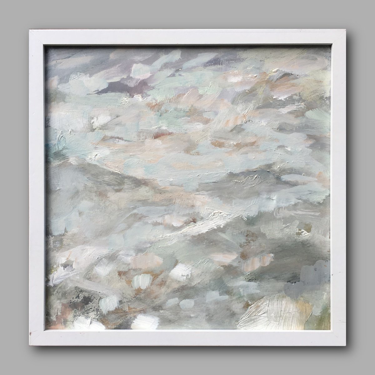 Impressionistic Landscape Oil Painting By Guy Pickford, 13 X 13, Openning, Original Artwork