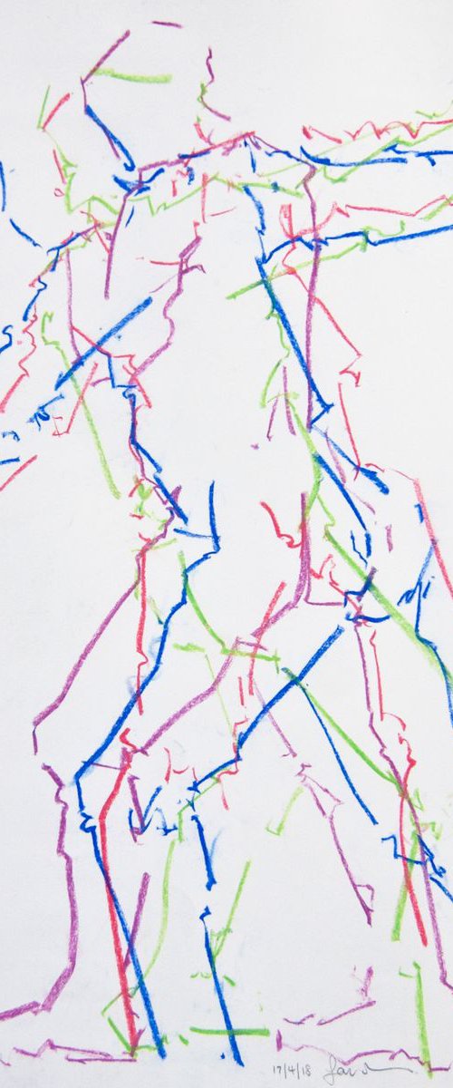 Nude Life Drawing No 301 by Ian McKay