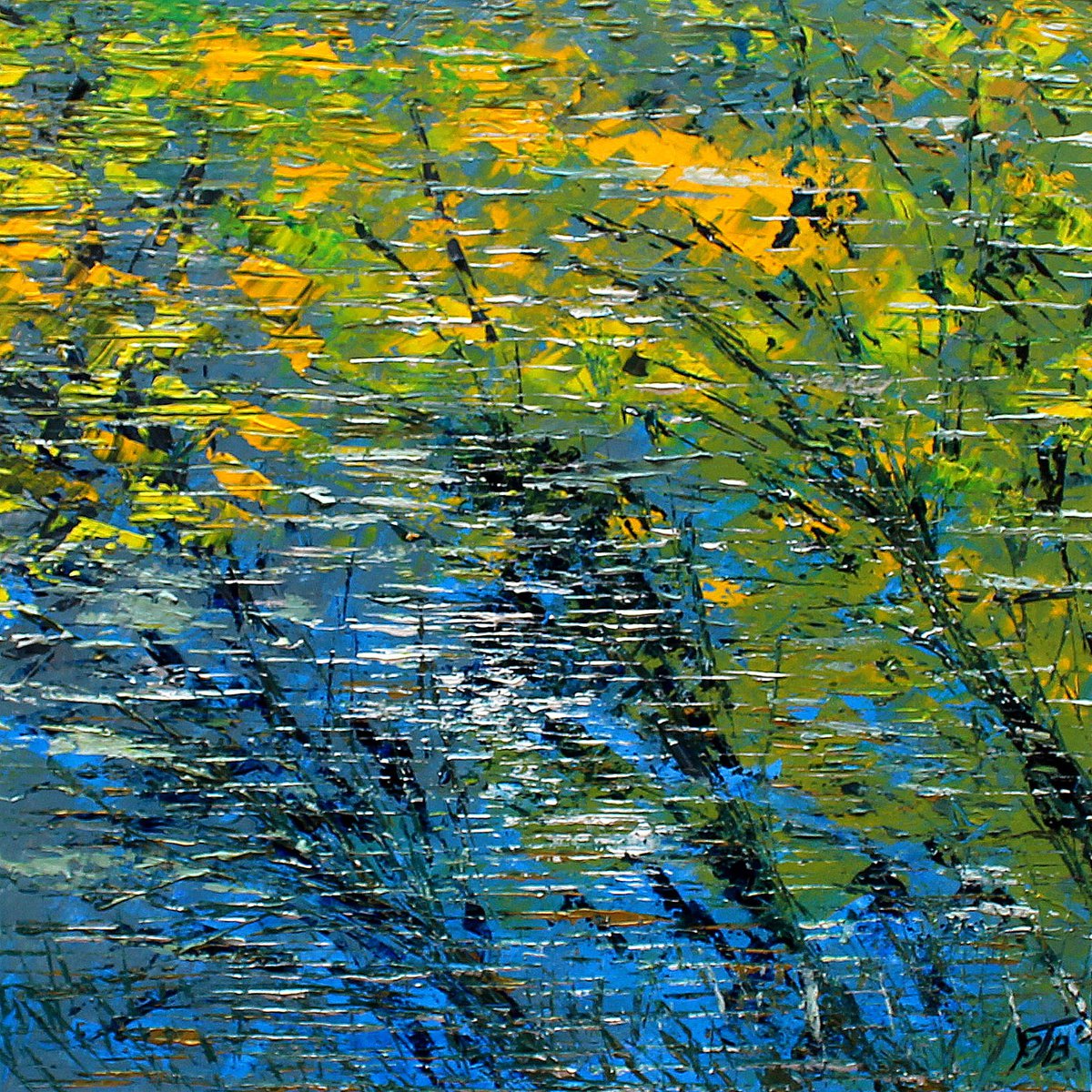  Landscape Reflections Ii By Paul J Best, 24 X 24, Artwork For Sale On Artfinder