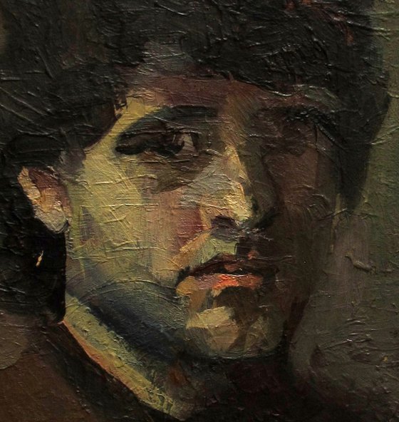 Portrait of a young man etude
