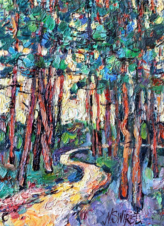 Pines. Morning.