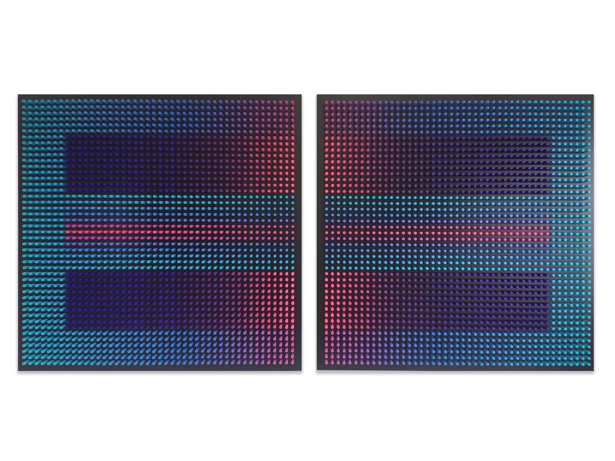 Geometric Abstract Wood Sculpture By Nazar Symotiuk, 79 X 39", Cold Field, Original Artwork