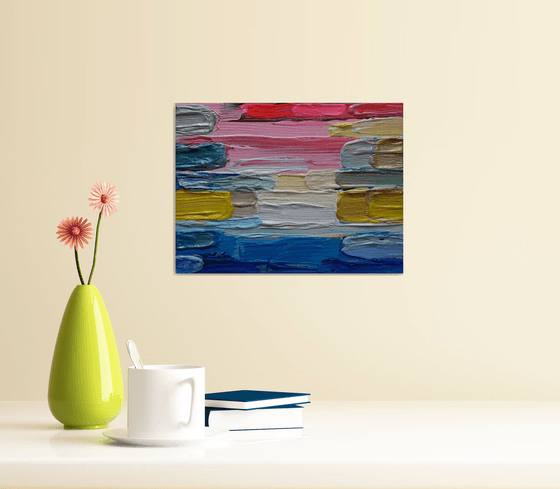Just Brushstrokes #10 (Bright and Pink Spring Morning)