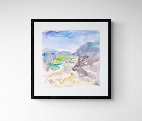 Abstract Mountains Landscape
