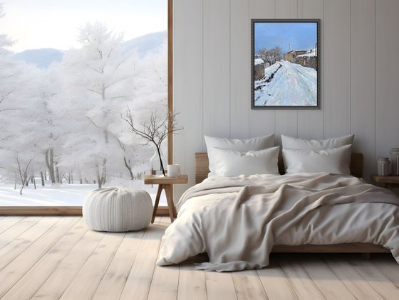 Snow-Covered Pathway